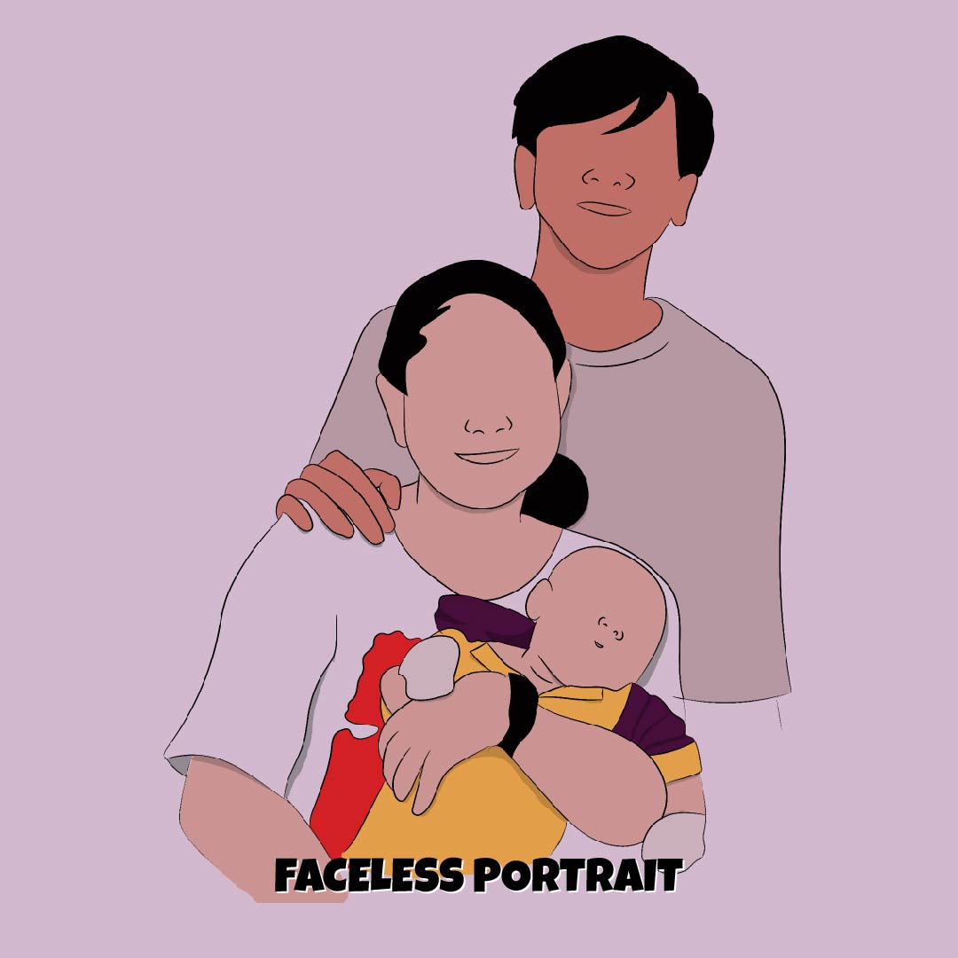cacadoodles faceless portrait